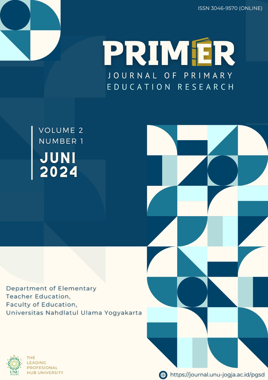 					View Vol. 2 No. 1 (2024): Journal of Primary Education 2024 I
				